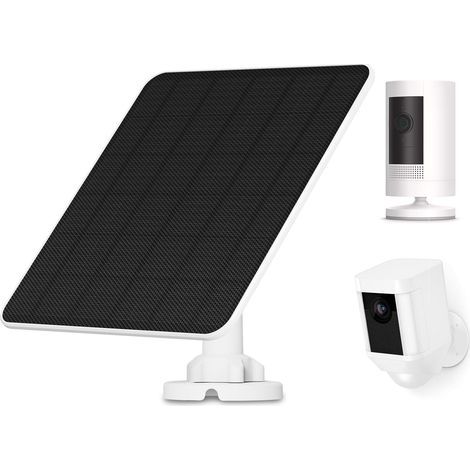 x 5W Monocrystalline Solar Panel, 3M Cable, IP65, For Ring Stick Up Camera, Spotlight, Wyze (1/5)