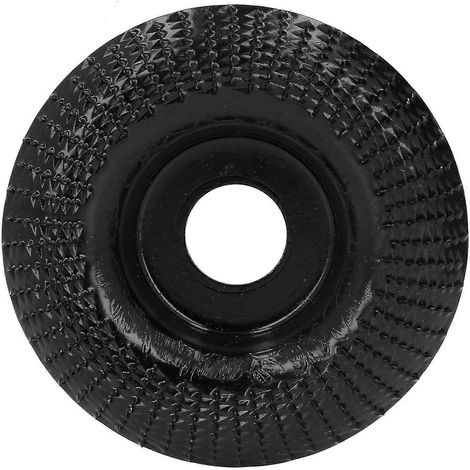Holzschnitzscheibe, Schleif- und Formscheibe aus Edelstahl für Winkelschleifer, 22 mm, Schwarz