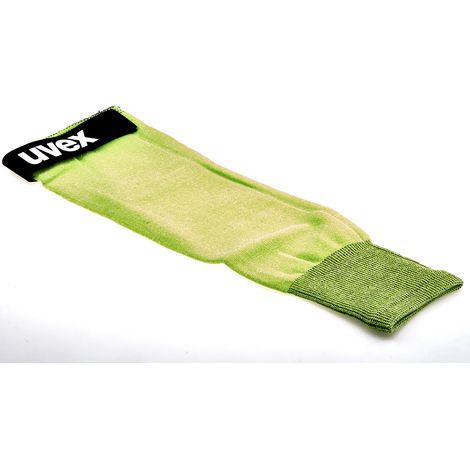 Manchette de protection Réutilisable Uvex C500 Vert, Bambou, Fibre de verre, HPPE, Résistant aux coupures ( Prix pour 1 )