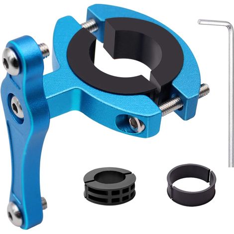Mountain Bike Water Bottle Holder Adapter, Aluminum Alloy, Easy to Install, Double-Sided Locking Bike Mount for Handlebar/Seatpost (1/5)