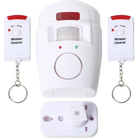 Alarme de détecteur de mouvement de sécurité à la maison de capteur de mouvement infrarouge PIR sans fil. Kit de système d'alerte à piles pour entrepot de garage d'allée de résidence intérieure (1/3)