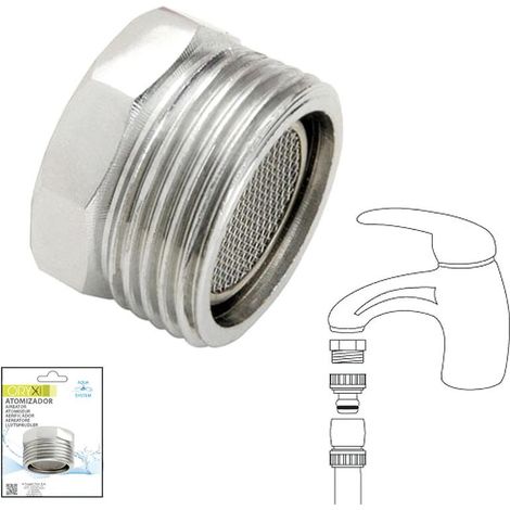 SATURNIA atomizador  adaptador saturnia hembra m22 x 3/4 , Atomizador adaptador saturnia Hembra 22 x 3/4.- Atomizador adaptador.- Cromado.- Medidas: 22 x 3/4.