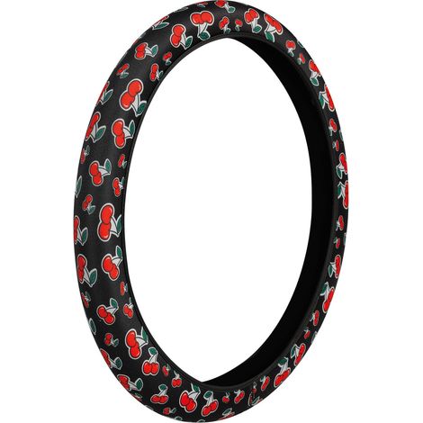 Skin-Cover, coprivolante elasticizzato in poliestere - Ciliegie - M - Ø 38/40 cm