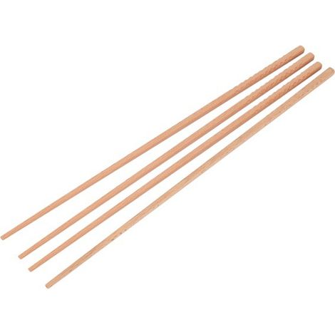 2 Paar extra lange Holzstäbchen für Nudeln, Essstäbchen für chinesischen Feuertopf, rutschfest, hitzebeständig, längliche Essstäbchen, chinesische Küchenutensilien.
