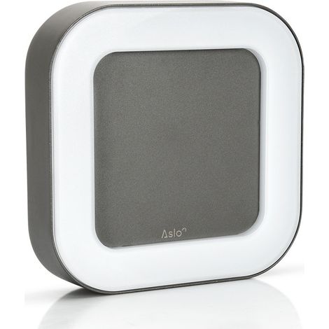 Plafonnier carré LED Luminor 20W 3000K blanc chaud 200 x 200 x 45 mm IP54 ASLO (1/3)