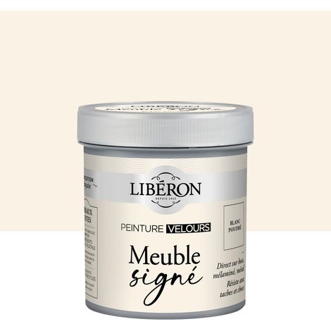 Pintura para muebles y carpintería, muebles firmados por LIBÉRON, terciopelo blanco empolvado, 0,5 L LIBERON (1/5)