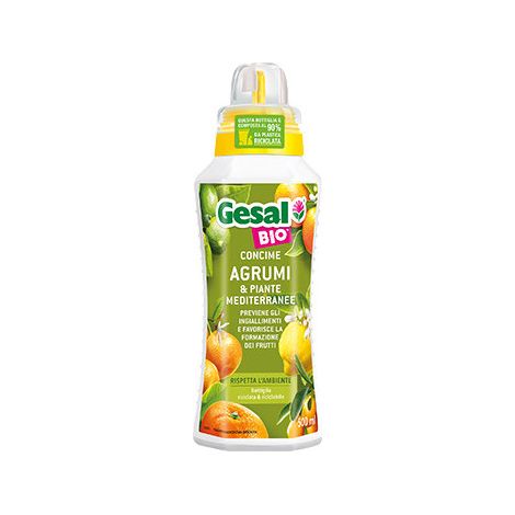Engrais liquide Gesal Bio Agrumes 500 ml – Nutriment naturel pour plantes méditerranéennes