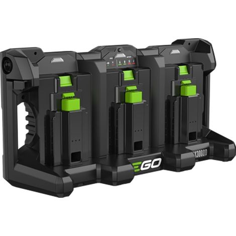 Portabatterie a 3 porte EGO PGX 3000 D con indicatore LED di ricarica
