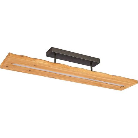 [GEBRAUCHT] B-Ware Lindby Nesaja Holz Led Deckenlampe Deckenlampe Lampe Dimmbar 27 W Holz Nickel860