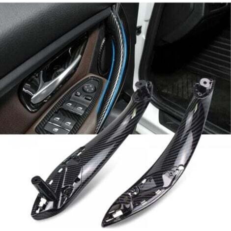 Set of 2 rear door handles, left and right, for BMW 3 Series F30 F31 F34 F80 (carbon fiber) (1/4)