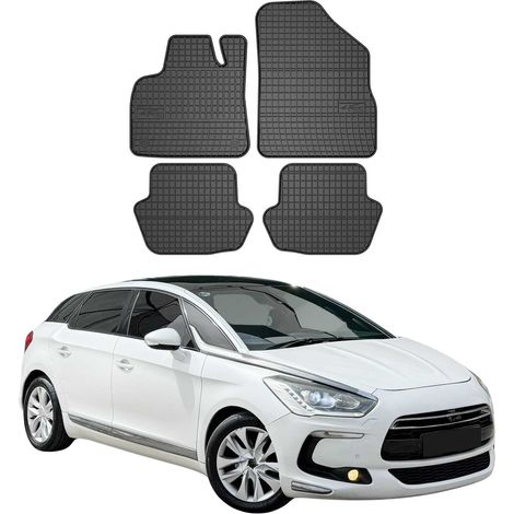 OMAC Tapis de Sol Compatible avec Citroen DS5 2011-2015 Caoutchouc Noir (1/5)