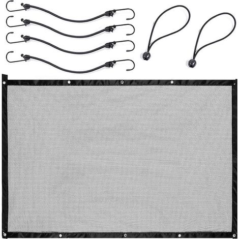 Car Barrier for Dogs, with Adjustable Rope and Hook, Safety Net for Dog, for Pet SUV (115 x 62 cm) (1/5)