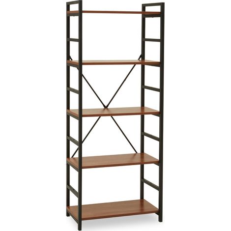 Premier Housewares Laxton 5 Tier Red Pomelo Shelf Unit (1/5)