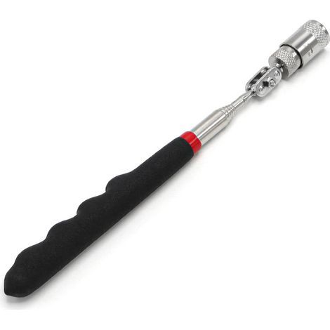 Telescopic Magnet, 81CM Flexible Magnetic Pickup Tool with Non-Slip Handle and LED Light for Picking Up Nuts and Bolts (1/5)
