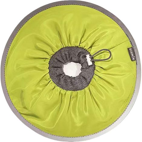 Collier de protection confortable et doux pour chat, style élisabéthain, idéal après une intervention chirurgicale (Vert L). (1/5)