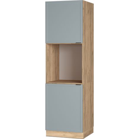 Herdumbauschrank Fame-Line, Hellblau-grau, 60 cm offen, Vicco