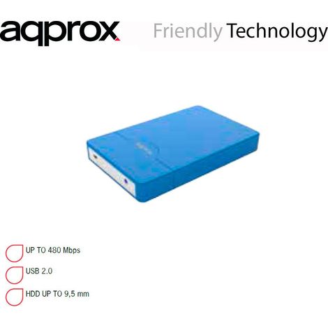 appHDD09LB 2.5 Azul USB con suministro de corriente