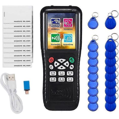 Lecteur-graveur de cartes NFC/RFID, lecteur-graveur de cartes à puce NFC, copieur RFID, version anglaise iCopy X100, lecteur de cartes à puce NFC ID (1/5)