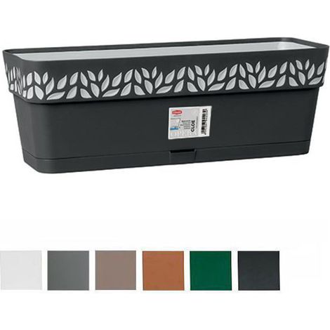 Balconiera Vaso Fioriera opera cloe bianco travertino 50 cm