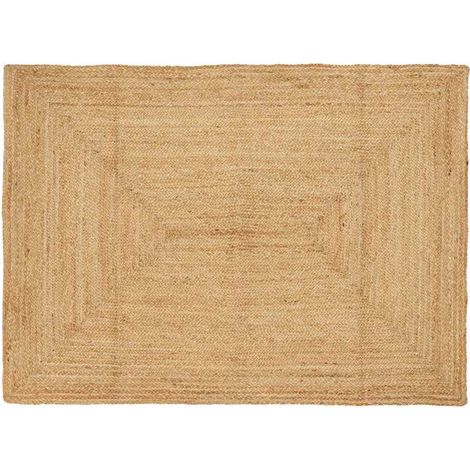 Bereichsteppich Beige 120 x 170 cm Jute