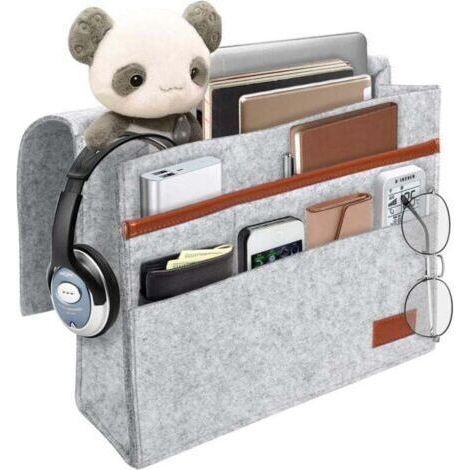 Table de chevet, organiseur de rangement en feutre pour matelas, canapé, table, armoire, lit (1/4)