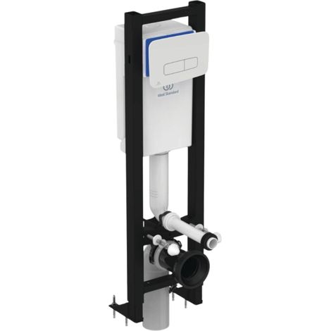 Ideal Standard autoportante ahorra espacio ecocertificado NF + placa redonda (1/5)