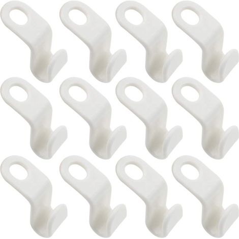 30 Pièces Cochets pou Cintes Plastique Cochet de Connexion de Cinte pou Pendeie Économie D'espace (1/2)