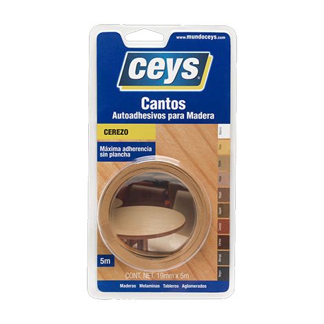 Bordo autoadesivo in legno di ciliegio 19 mm x 5 m 851102 Ceys (1/3)