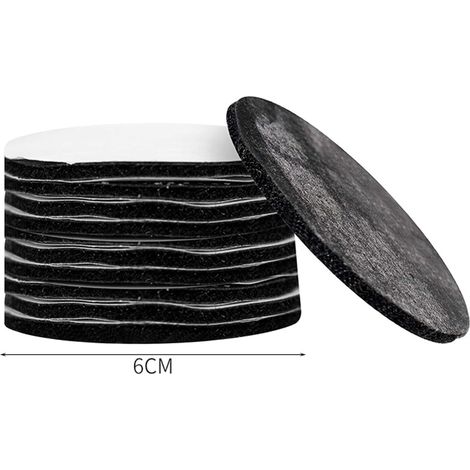[NUNCA USADO]Adhesivos de doble cara, cinta adhesiva de espuma resistente, 12 unidades de 6 cm para montaje (negro) (1/4)