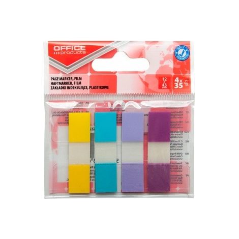 BÜROPRODUKTE Pastell-Registerkarten – 4 Farben, 140 Stk.