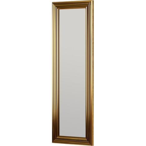 Specchio Vestigne, Forma Rettangolare, Tipologia a Parete, Colore Struttura Trasparente, 30x90h cm oro