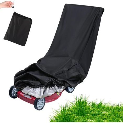 Rasenmäherabdeckung, wasserdichte Rasenmäherabdeckung, 210d Polyester Rasenmäherabdeckung (195x66x108 cm)