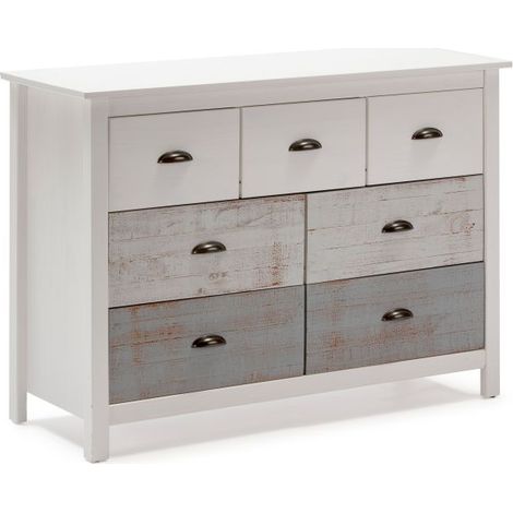 Cómoda Ocean 7 cajones Blanco - Vintage Colors (ancho) x 80cm (alto) (1/5)