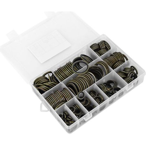 Zoternen O-Ring, 240-teiliges Dichtungsgummiring-Sortiment-Kit 12 Größen Wasserhahndruck Professionelles Sanitär-O-Ring-Kit