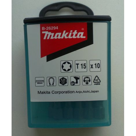 Peu de tournevis Makita T15 10 unités