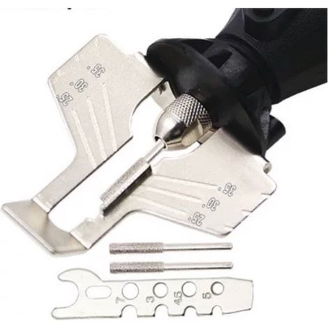 Affûteur de tronçonneuse - Kit d'affûtage de tronçonneuse, affûteur électrique, affûteur dentelé, ensemble d'accessoires de (1/5)