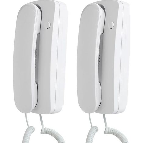Interphone filaire bidirectionnel pour portier audio de villa, bureau à domicile, talkie-walkie non visuel (1/5)