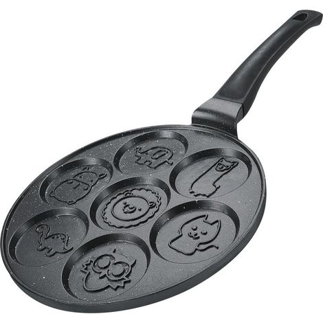 Herzberg hg cp267anl poele a crepes et a crepes avec revetement en marbre de 26 cm - 7 animaux mignons (1/5)