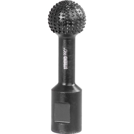 Raspel Strend Pro RSP41, für Holz, 30 mm, für Winkelschleifer, kugelförmig, schwarz