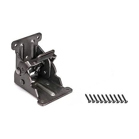 2 Pcs,Charnière pliante autobloquante 90, support pliable,noir (1/5)