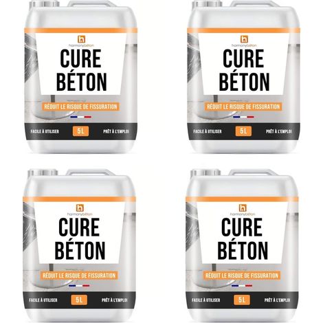 Produit de Cure pour béton - 4 x 5L - Harmony Béton
