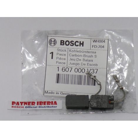 Repuesto original BOSCH 1607000V37 Juego Escobillas para amoladoras GWS 9-12-13-15-17