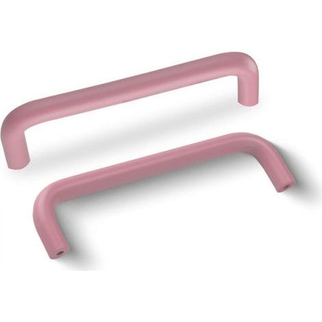 4 Pièces Poignée de Meuble en Aluminium 96mm Poignees de Portes pour Placards avec Vis Boutons Tiroir pour Armoire Cuisine,Rose (1/4)