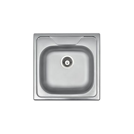 Apell OH501IPC Oceano Lavello da Incasso 1 Vasca 50x50 cm Acciaio Inox Semifilo colore Inox (1/2)