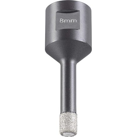 kwb 500208 Diamant Fliesen-Loch-Bohrer für Winkelschleifer, Lochsäge mit M14-Aufnahme, Diamont-Bohrkrone Durchmesser 8 mm (1/3)