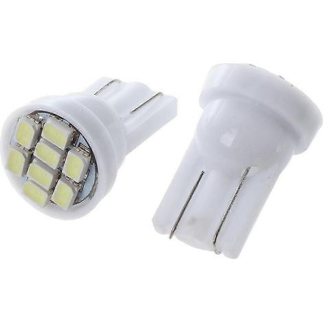 10x T10 W5W 8 SMD LED weiß - Glühbirne für Innenbeleuchtung 12V