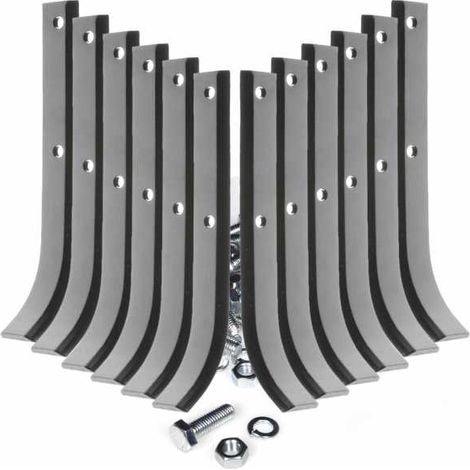 Matijardin – Couteaux de fraises pour motoculteur – Lot de 6 paires droite/gauche – Ø360 mm – Installation facile avec boulons inclus