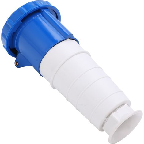 Connecteur industriel monophasé 3 broches 220-250 V 63 A 2P+T IP67 pour aéroports, ports, tunnels et voies ferrées