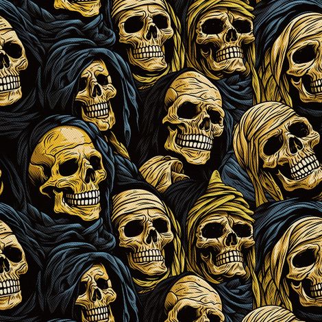 Tela Oxford decorativa para exteriores - Motivo de calavera I DX4199 (1/5)