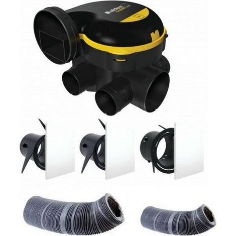 Komplettset Gaines und VMC Simple Flux Easyhome Auto + Lüftungsgitter Colorline - Aldes